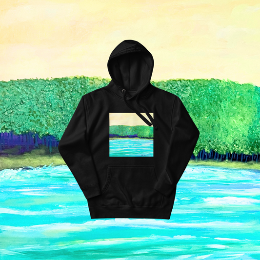 'LIFE IS LIKE A RIVER' Oversized Hoodie